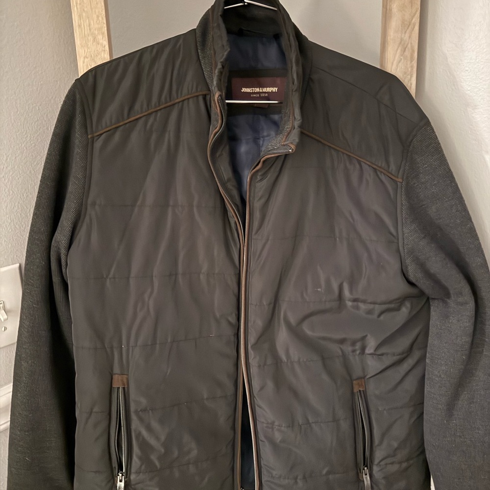 Johnston & Murphy Dark Gray Puffer Jacket